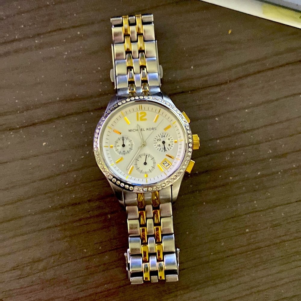 Michael Kors gold/silver watch